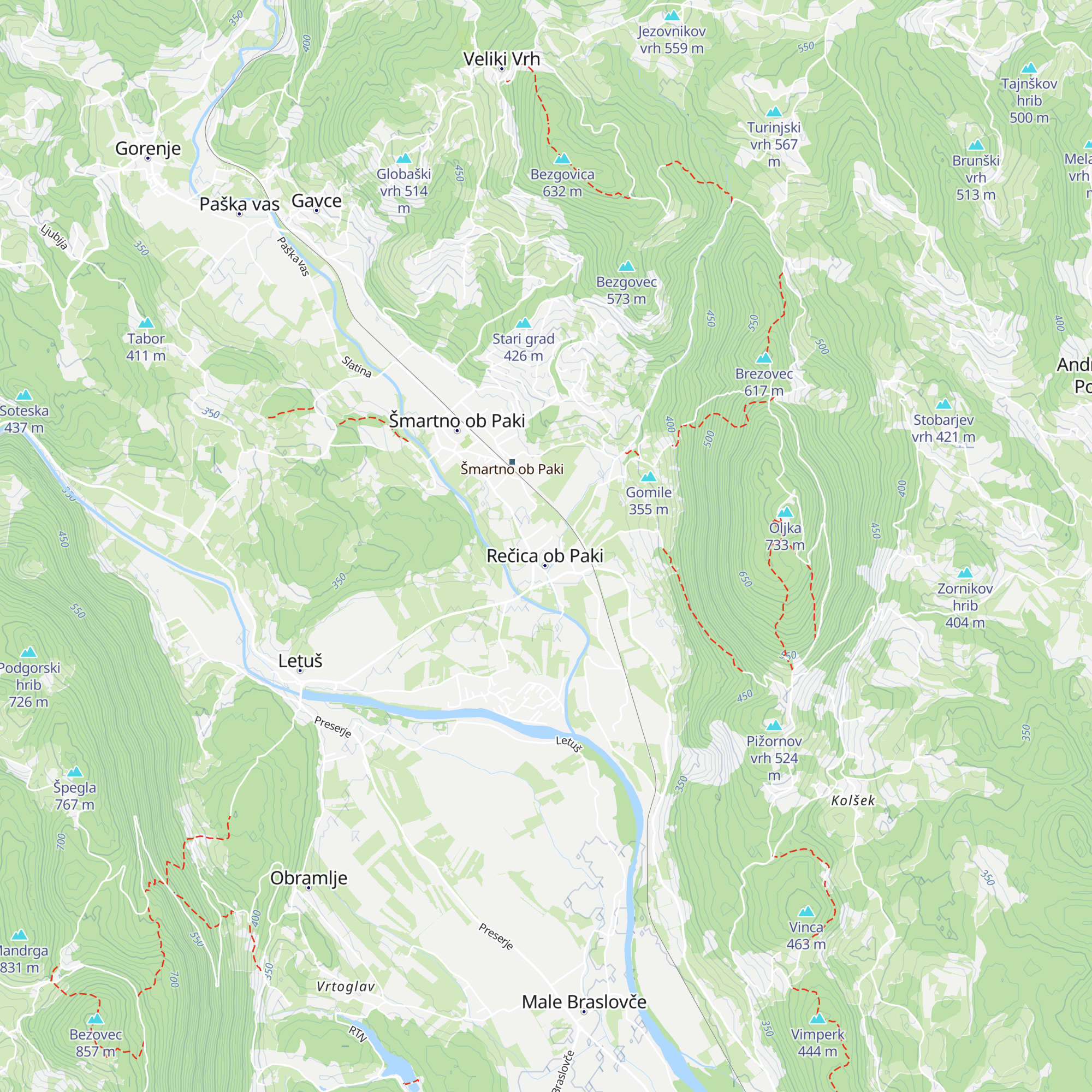 Fojanova vila map