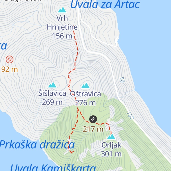 Map of Oštravica