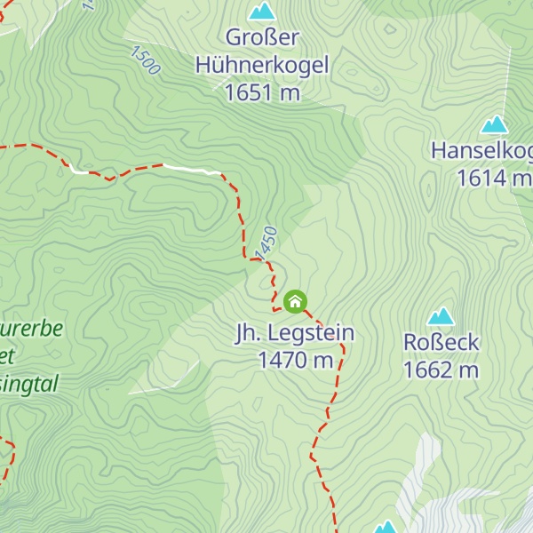 Map of Bergrettungshütte
