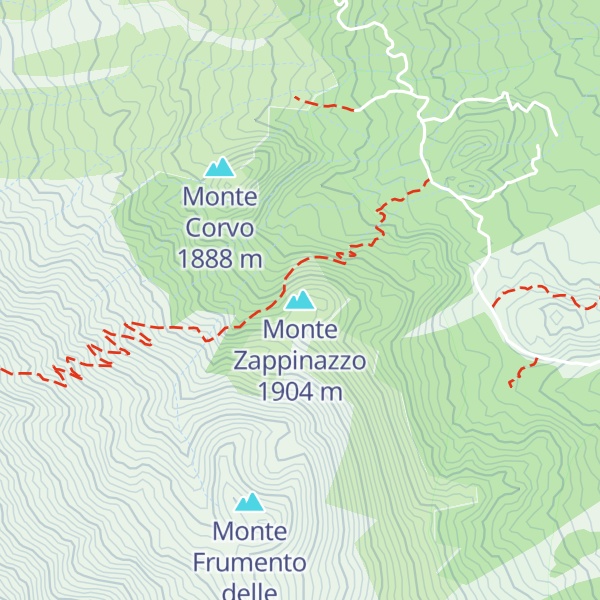Map of Monte Zappinazzo
