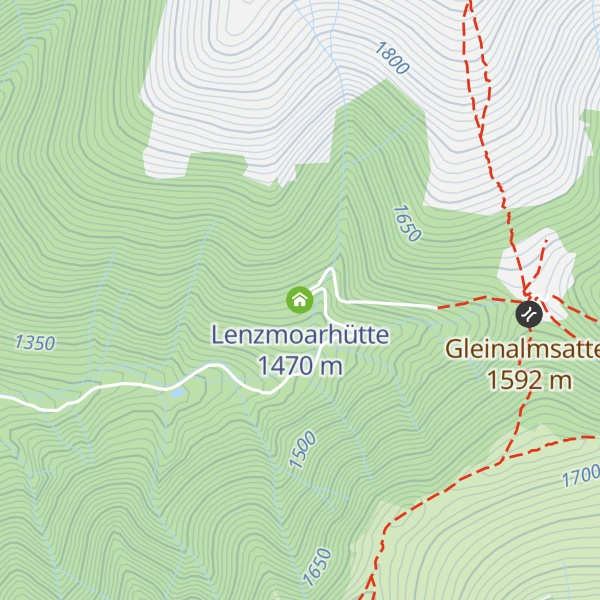 Map of Lenzmoarhütte