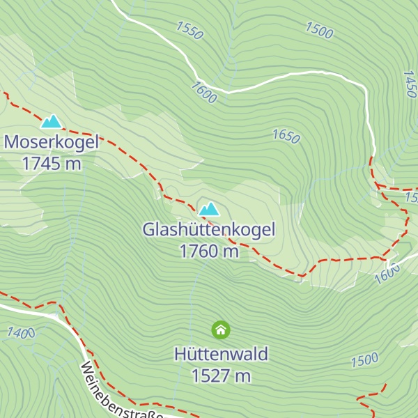 Map of Glashüttenkogel