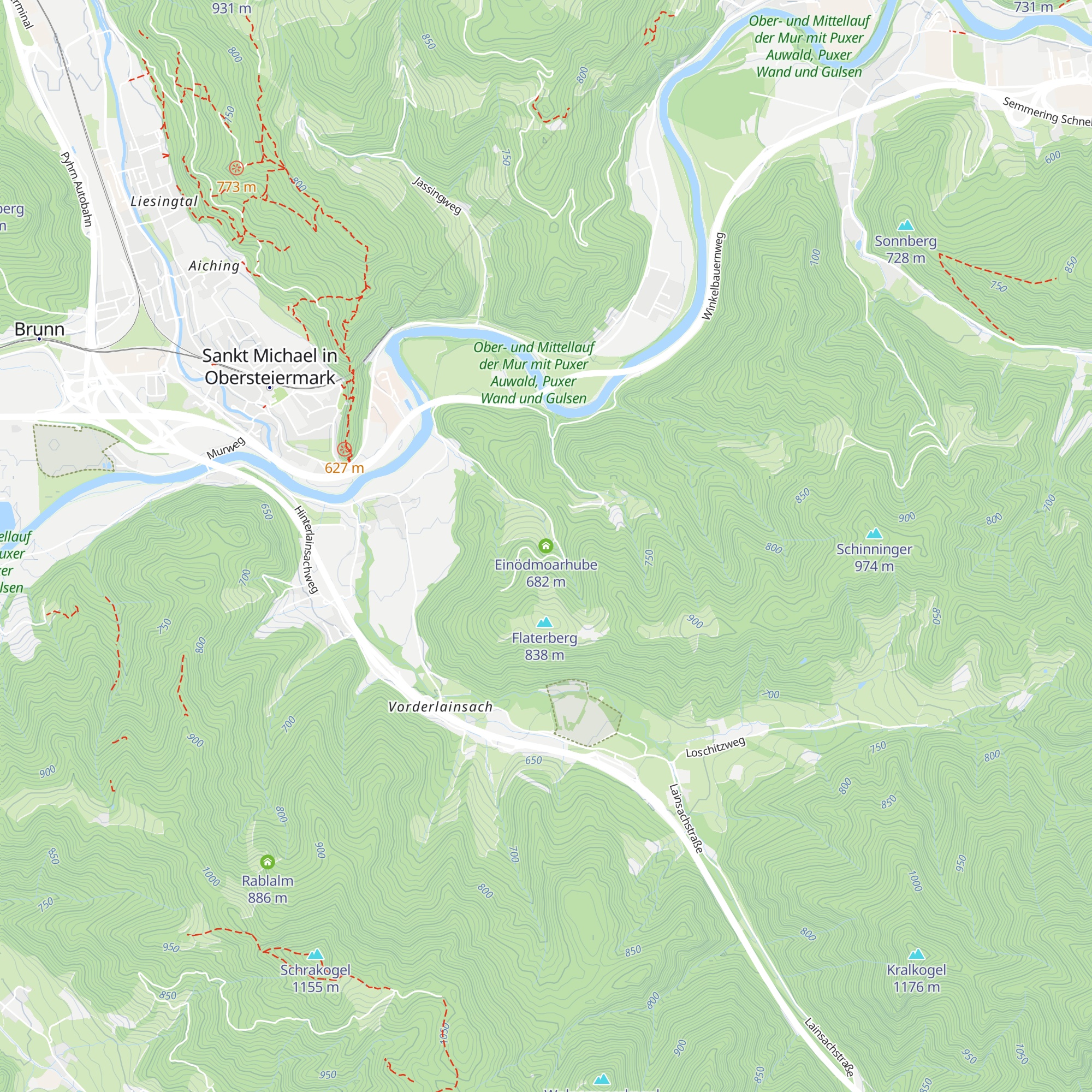 Einödmoarhube map
