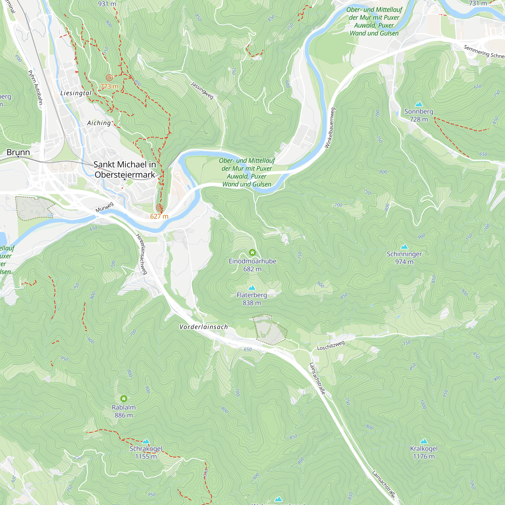 Einödmoarhube map