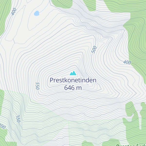 Map of Prestkonetinden
