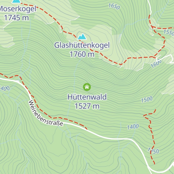Map of Hüttenwald