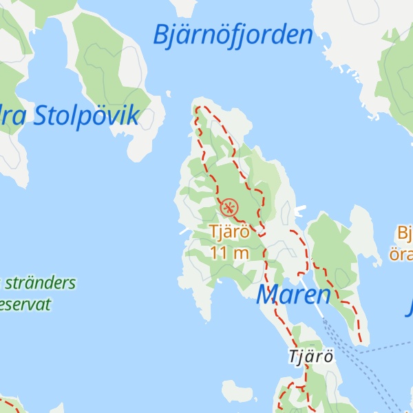 Map of Tjärö