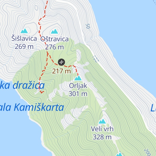 Map of Orljak