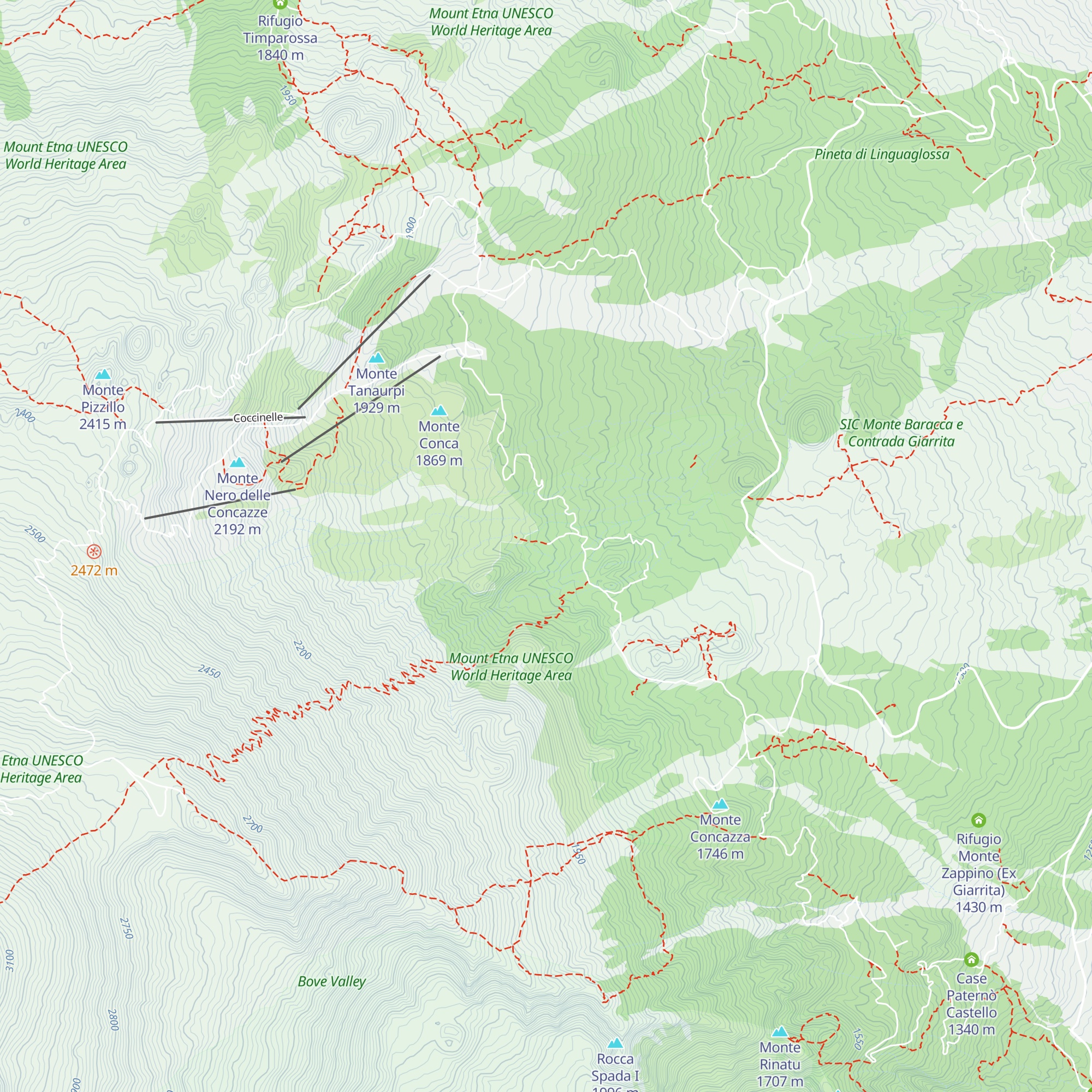 Rifugio Attilio Castrogiovanni map