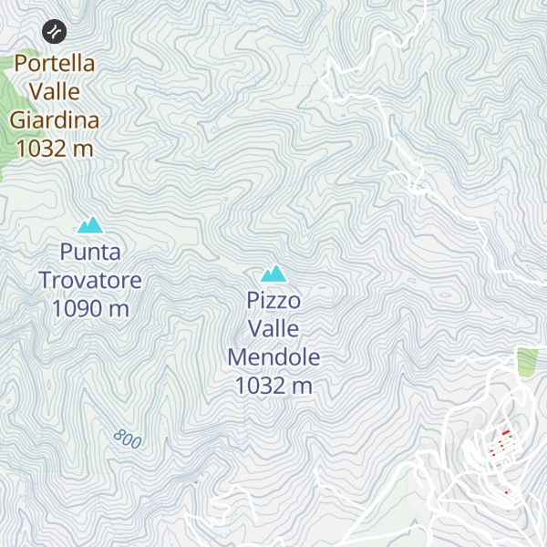 Map of Pizzo Valle Mendole