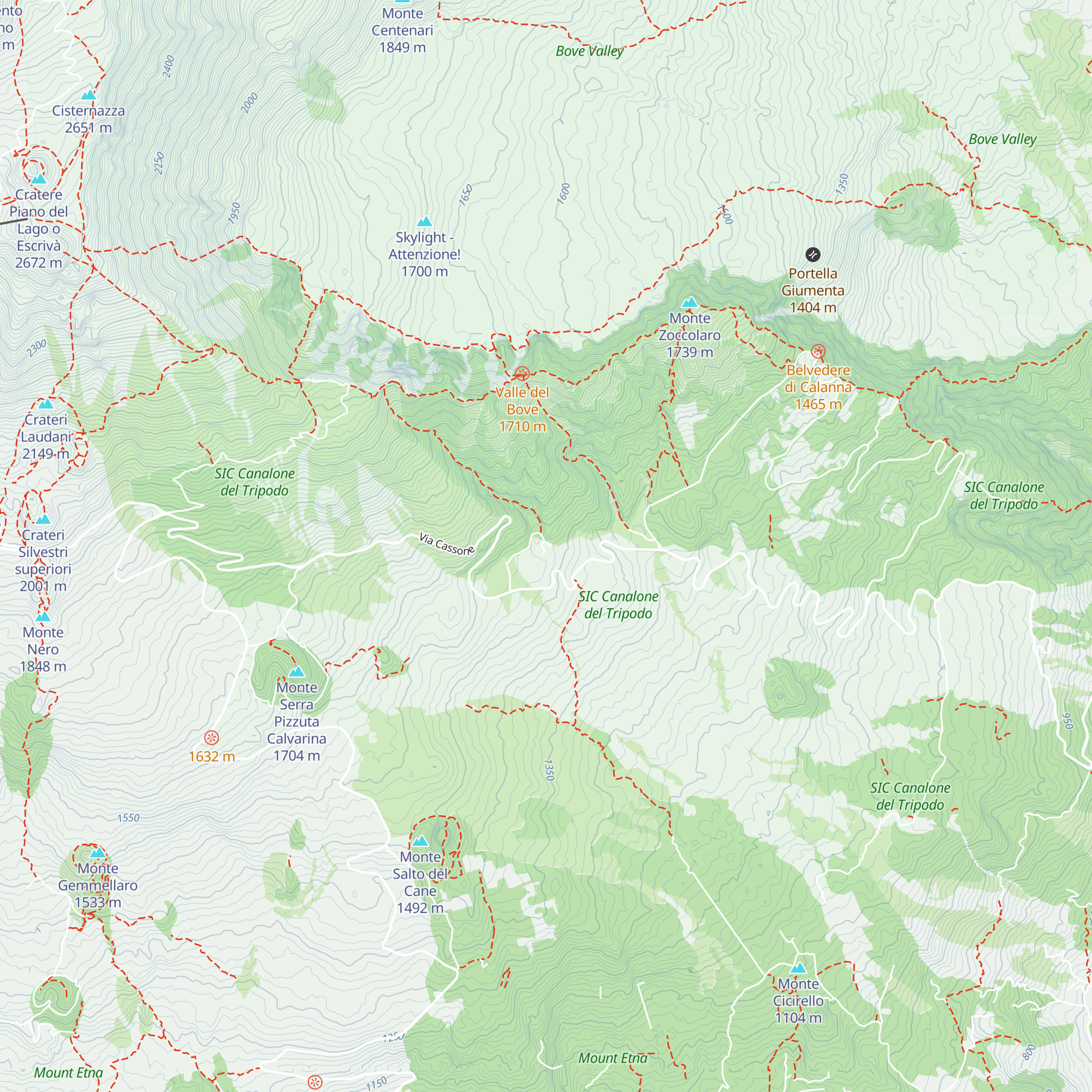Madonna di Cassone map