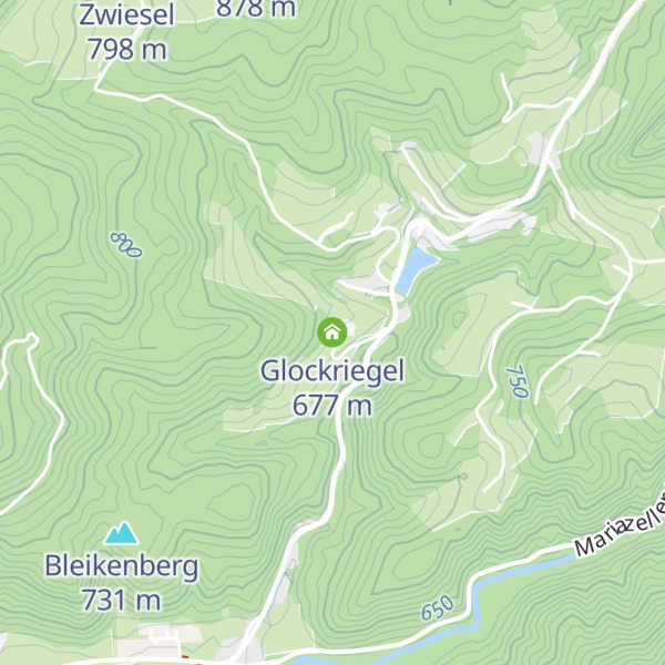 Map of Glockriegel