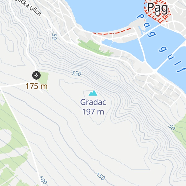 Map of Gradac