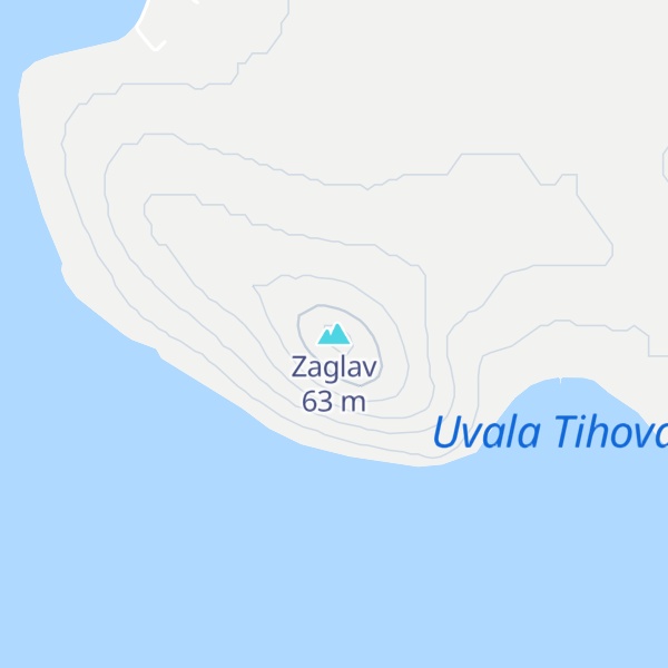 Map of Zaglav