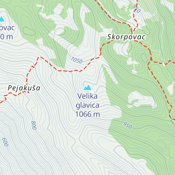 Map of Velika glavica