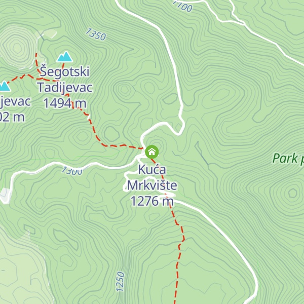 Map of Kuća Mrkvište