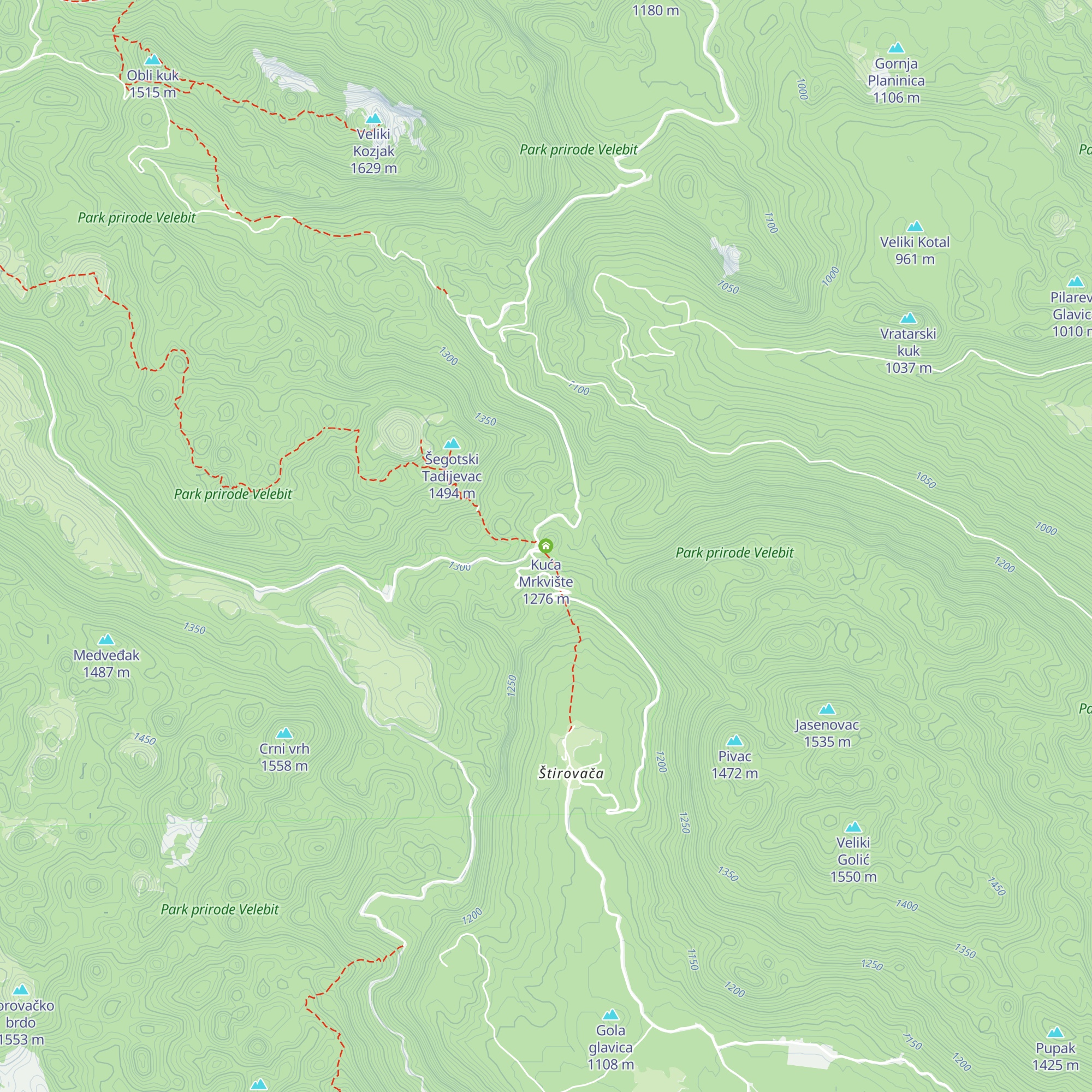Kuća Mrkvište map