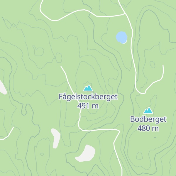 Map of Fågelstockberget