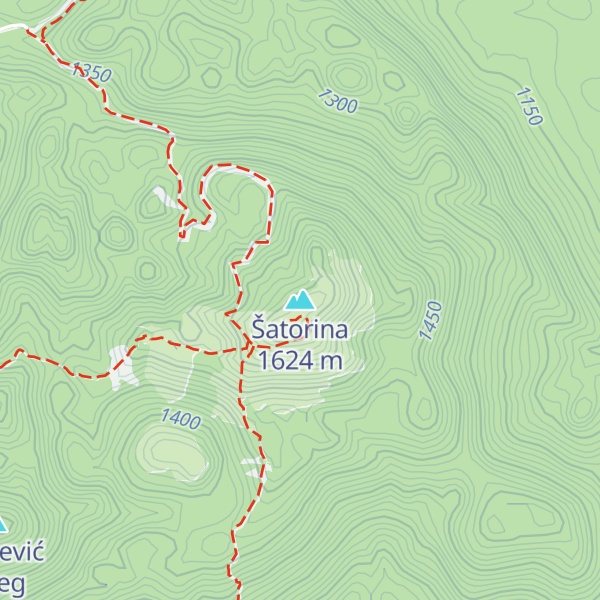 Map of Šatorina