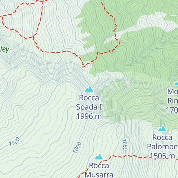 Map of Rocca Spada I