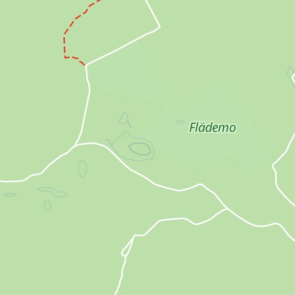 Map of Flädemo