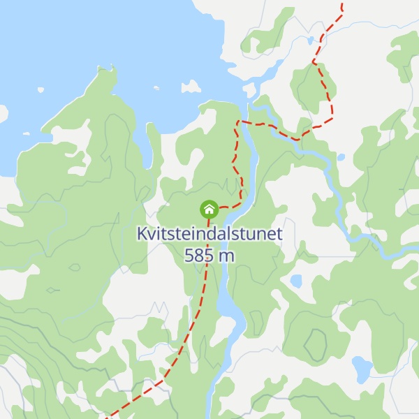 Map of Kvitsteindalstunet