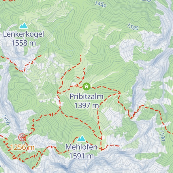 Map of Pribitzalm
