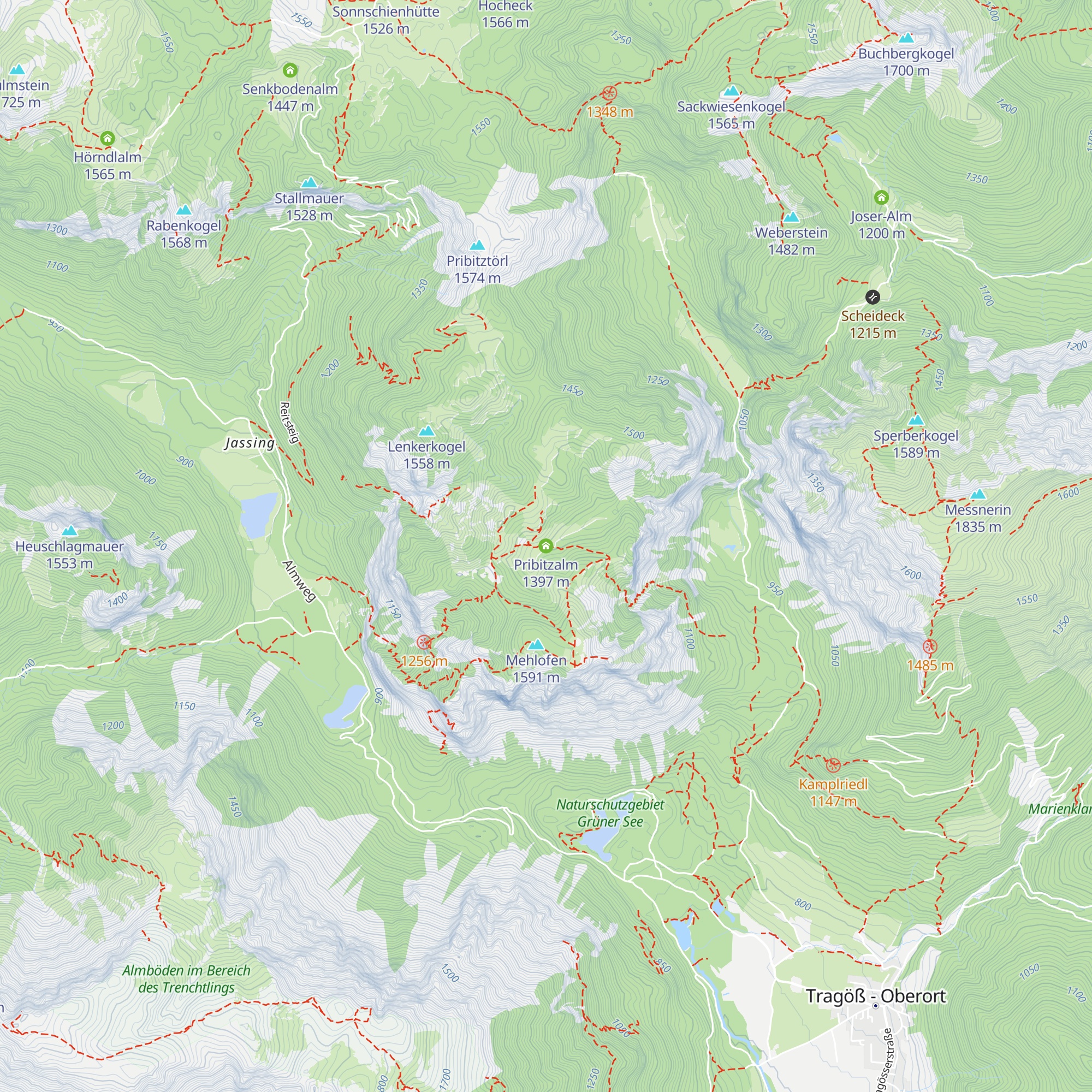 Pribitzalm map