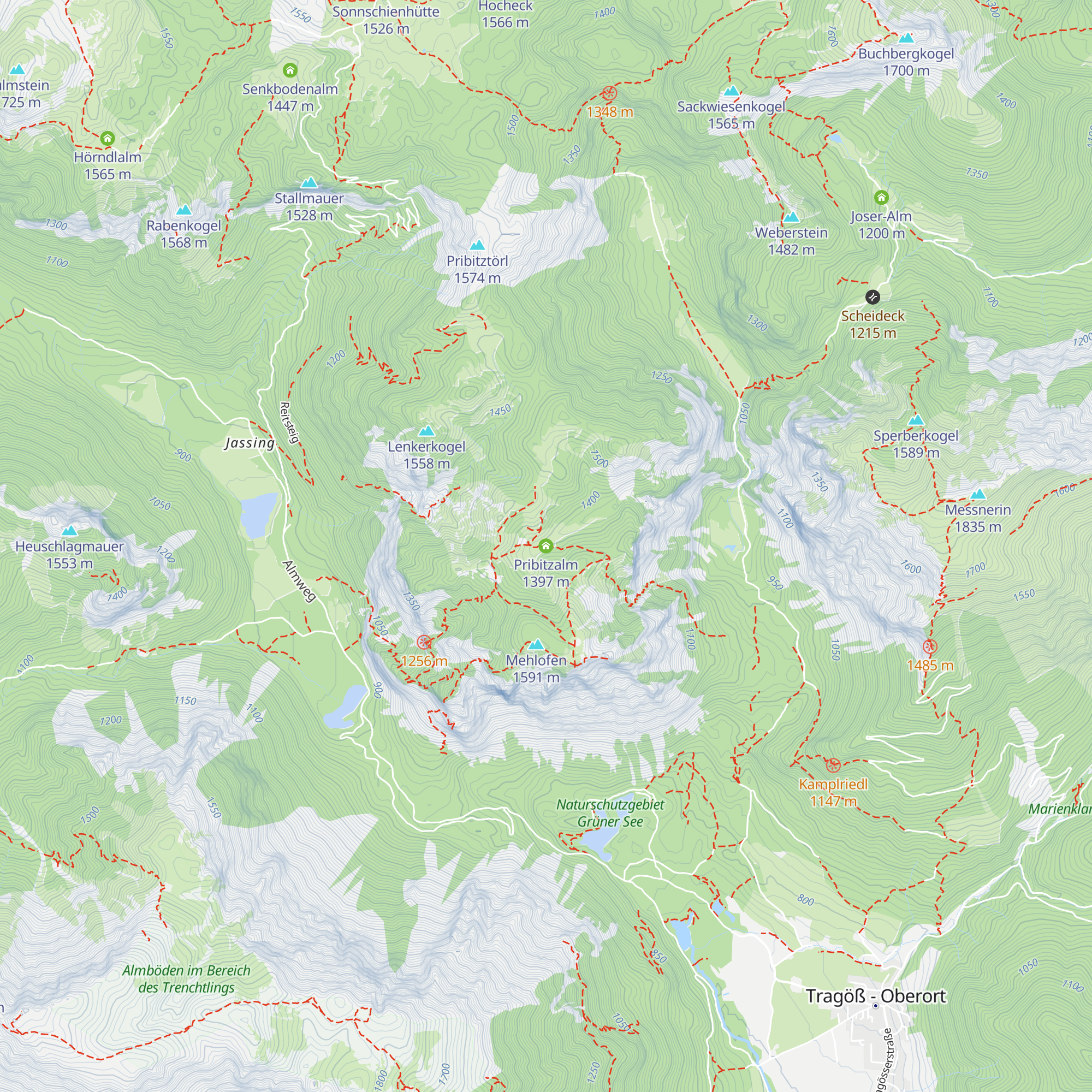 Pribitzalm map