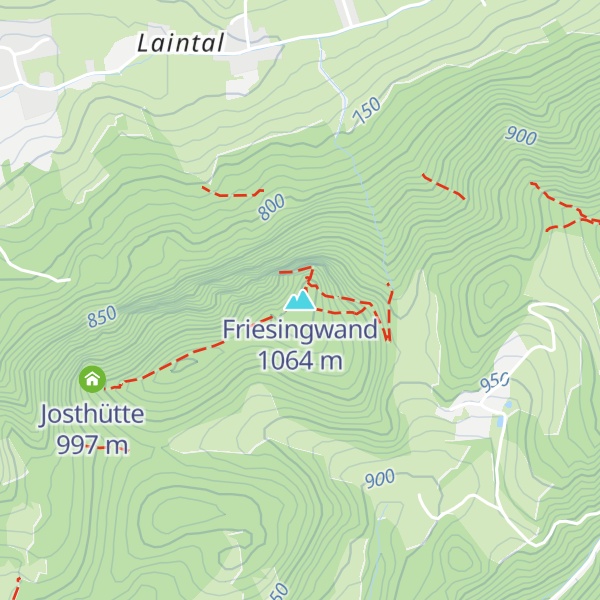 Map of Friesingwand