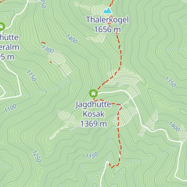 Map of Jagdhütte Kosak