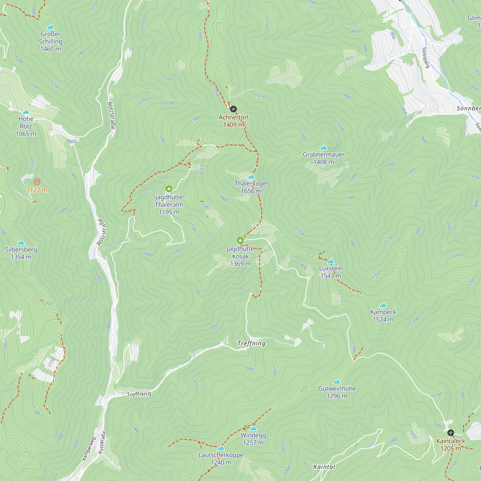 Jagdhütte Kosak map