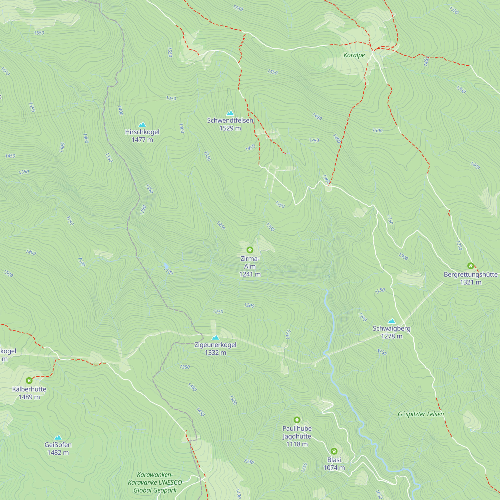 Zirma-Alm map
