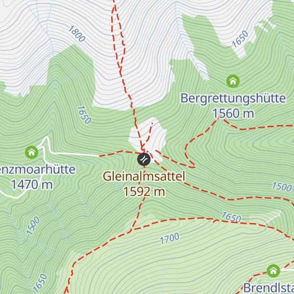 Map of Gleinalm Schutzhaus