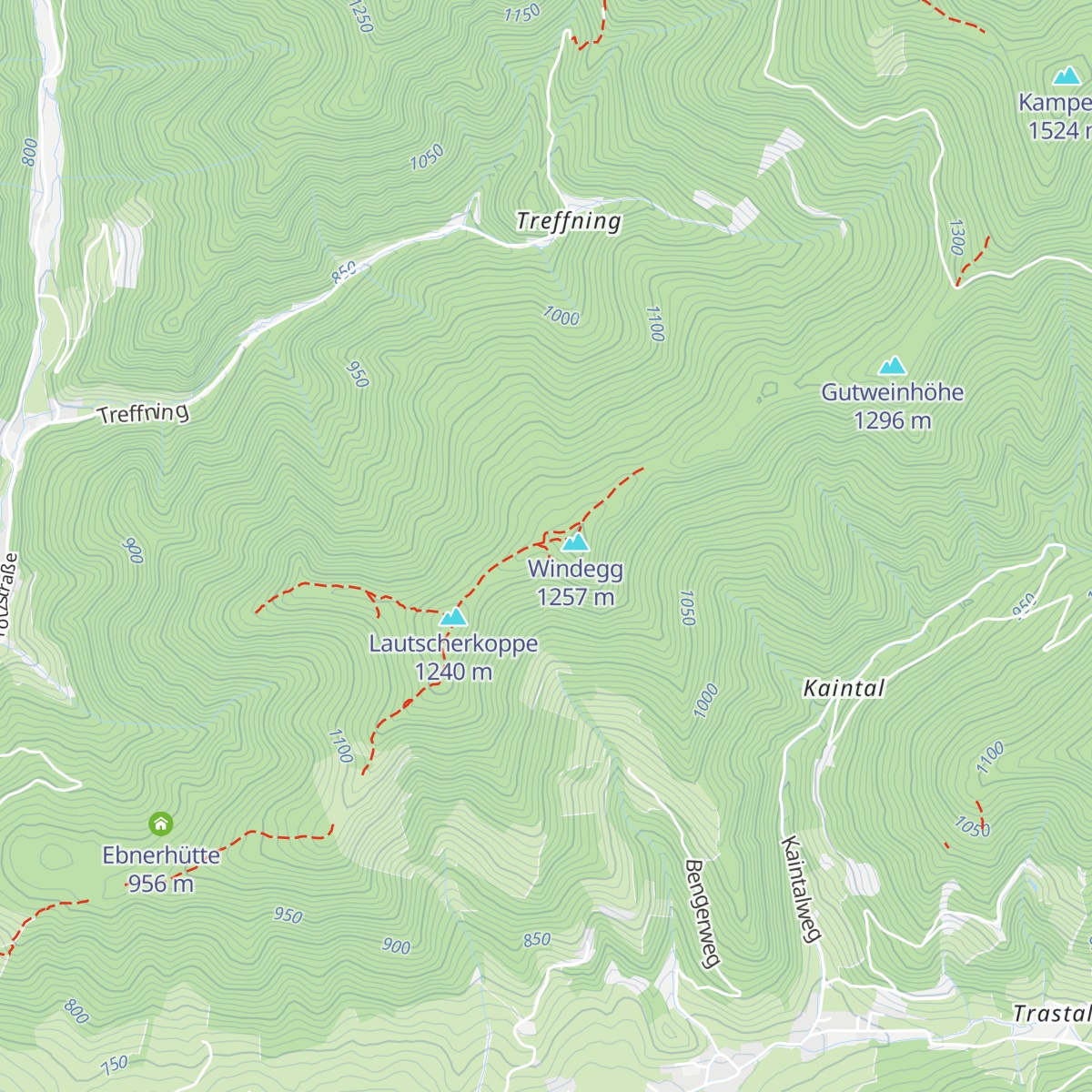Hech Hütte map