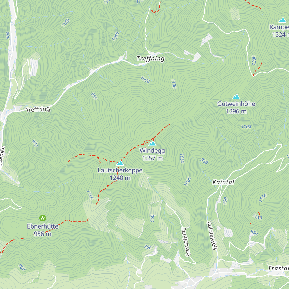 Hech Hütte map