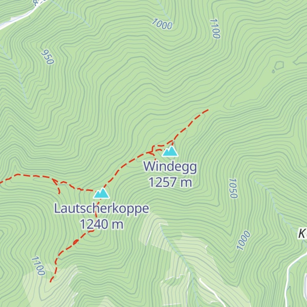 Map of Hech Hütte