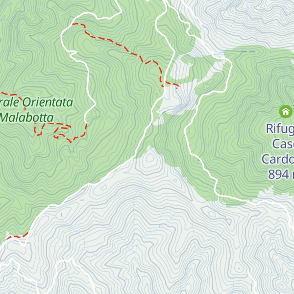 Map of Pizzo Petrolo