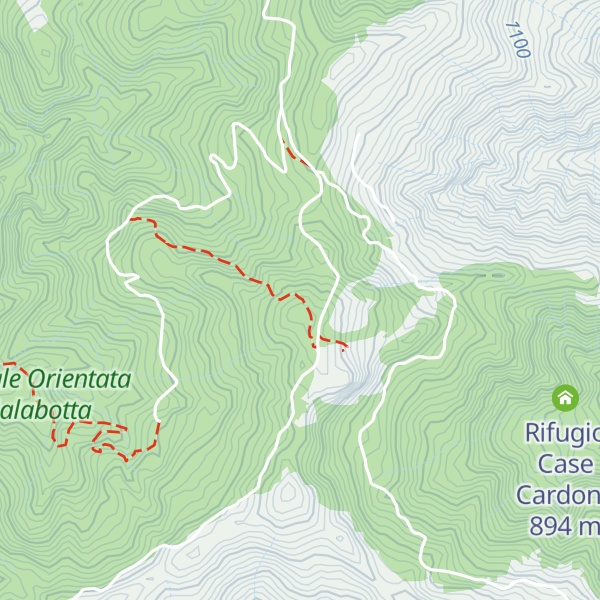 Map of Monte Croce Mancina
