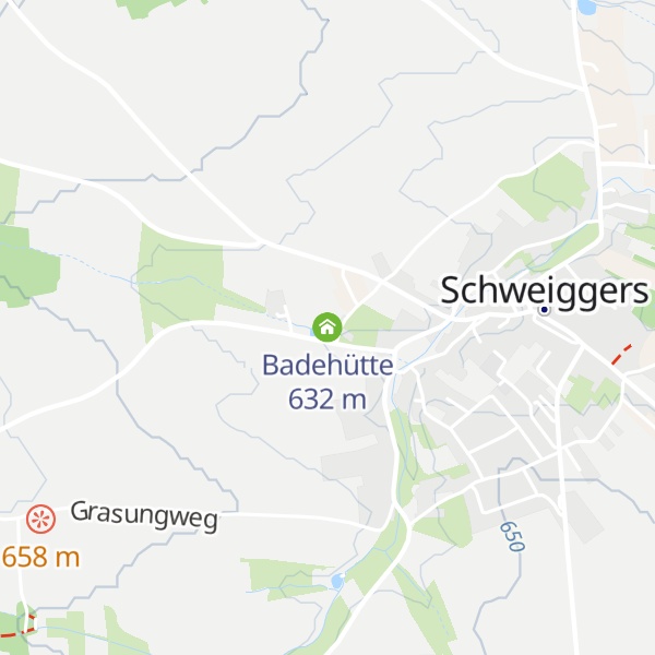 Map of Badehütte