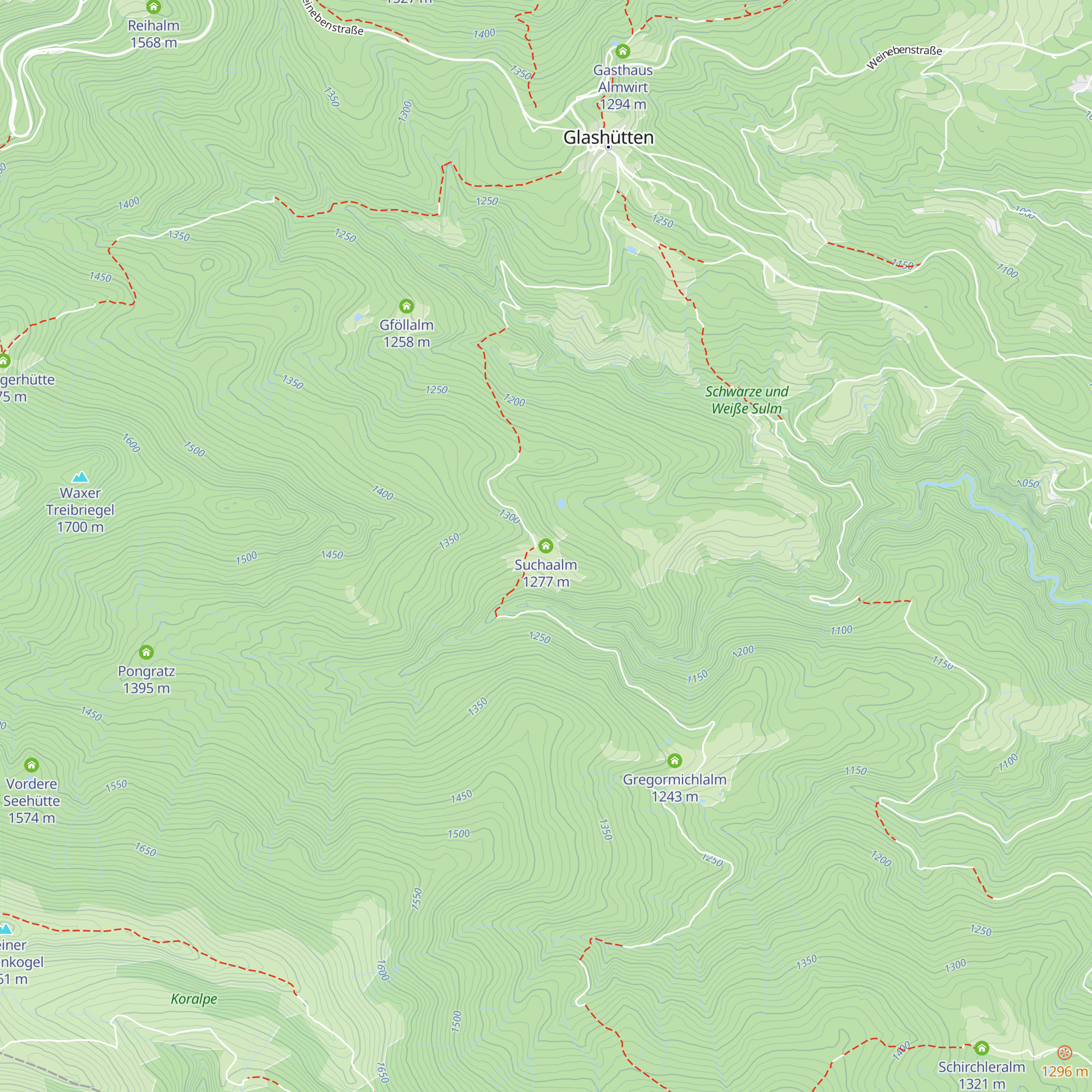Suchaalm map