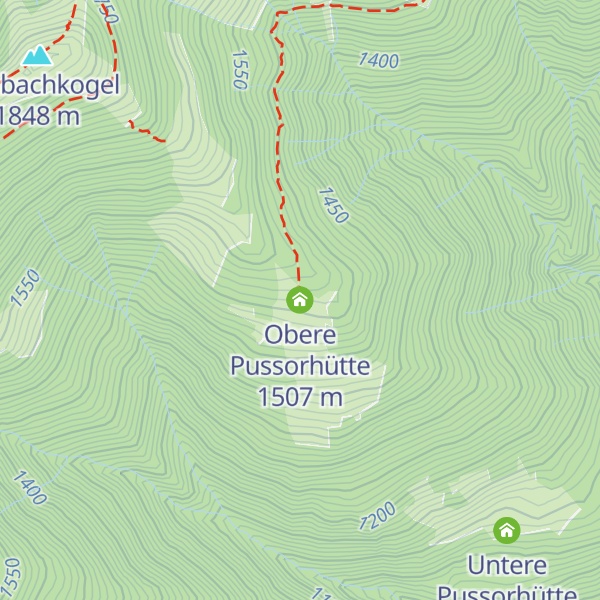 Map of Obere Pussorhütte