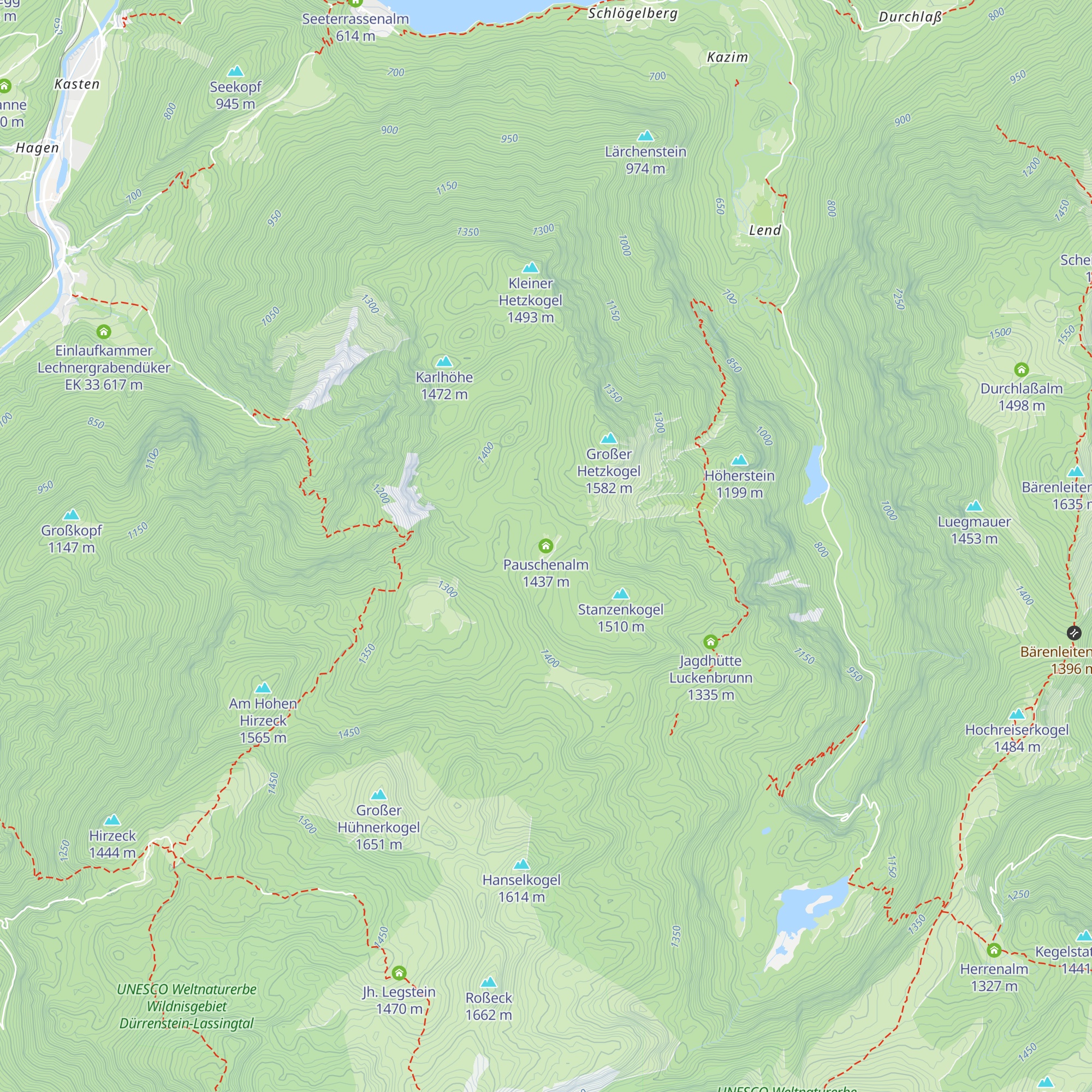 Pauschenalm map