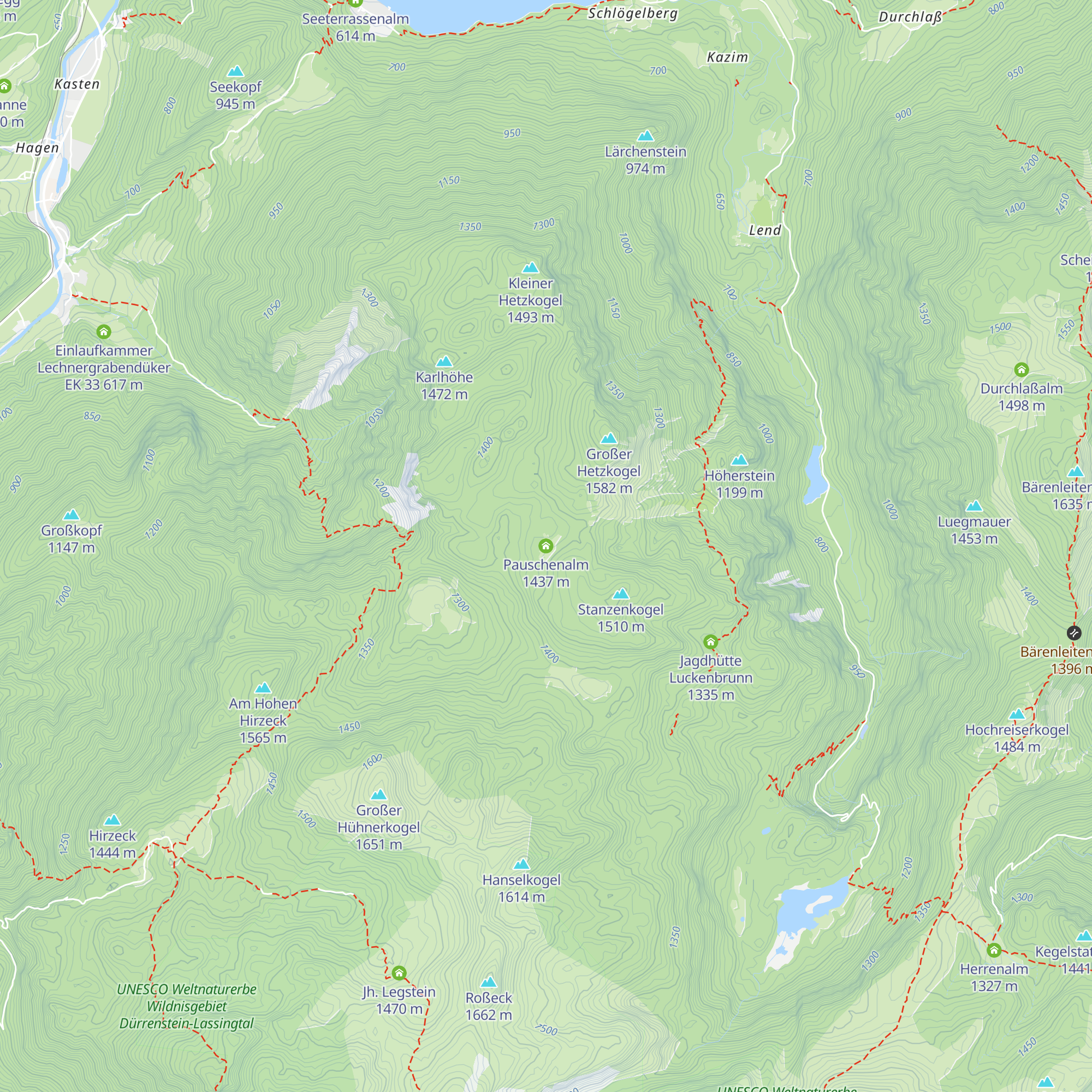 Pauschenalm map