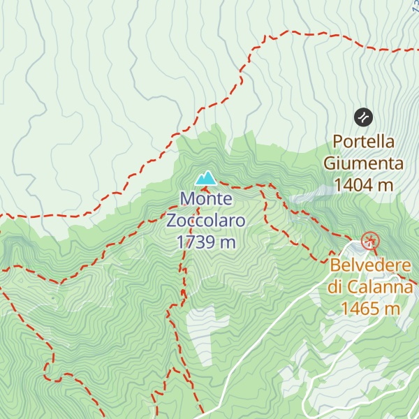 Map of Monte Pomiciaro