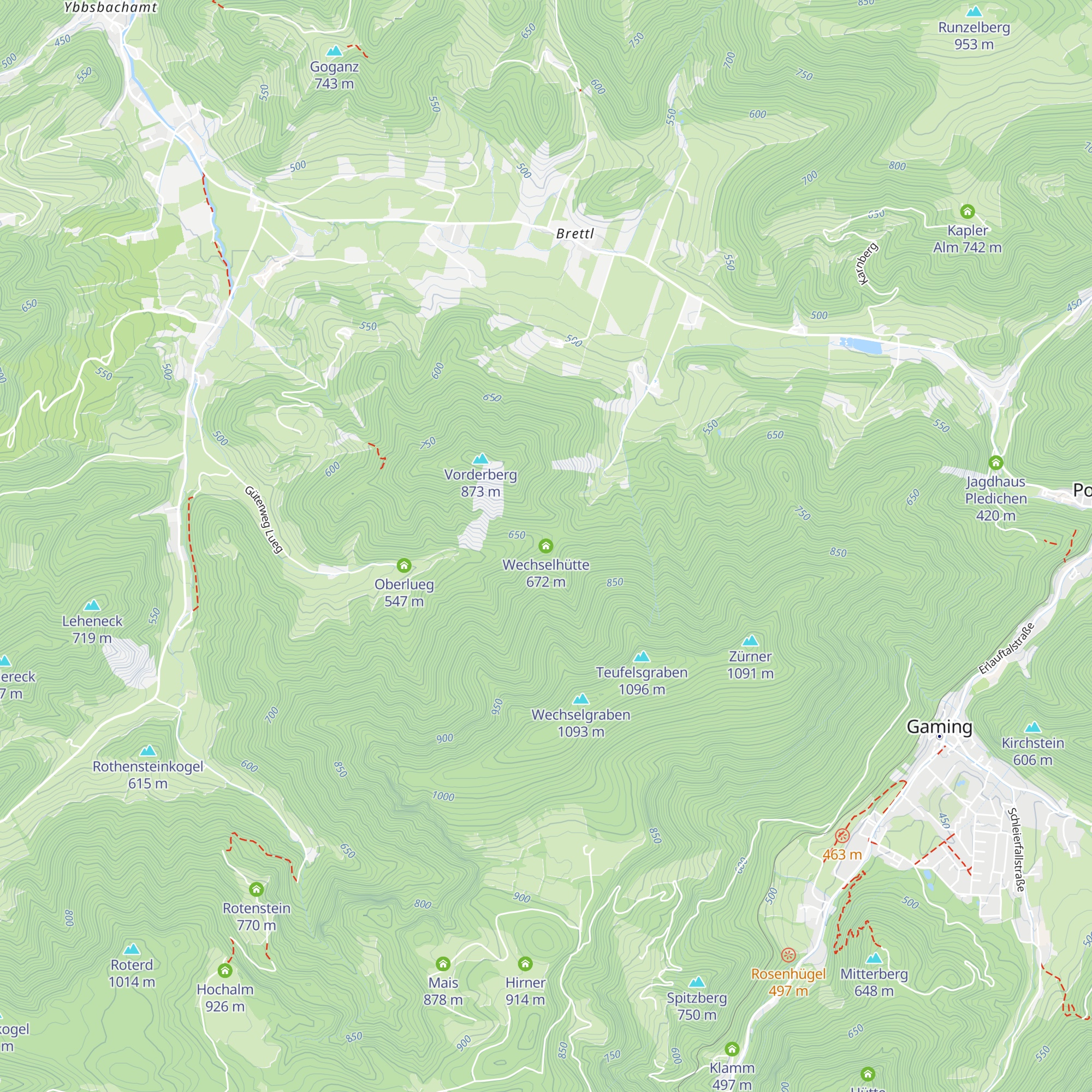 Wechselhütte map