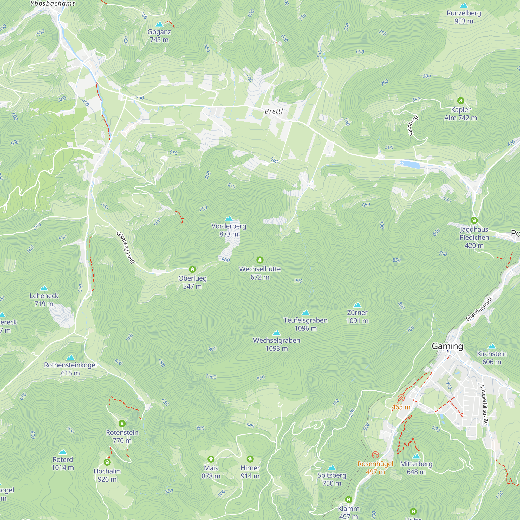 Wechselhütte map