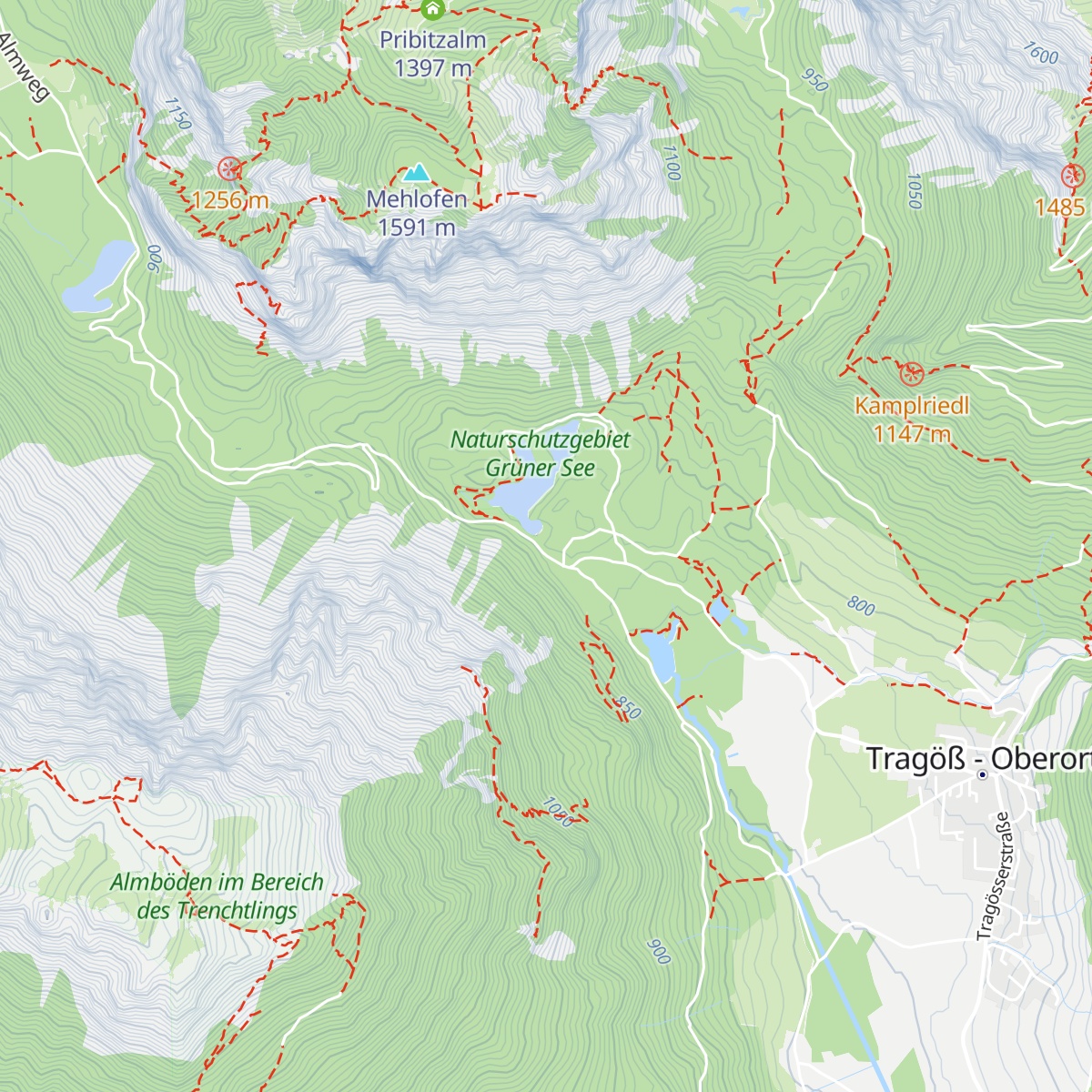 Gasthof Grüner See map