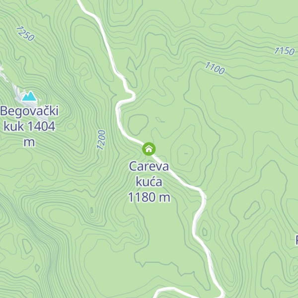 Map of Careva kuća