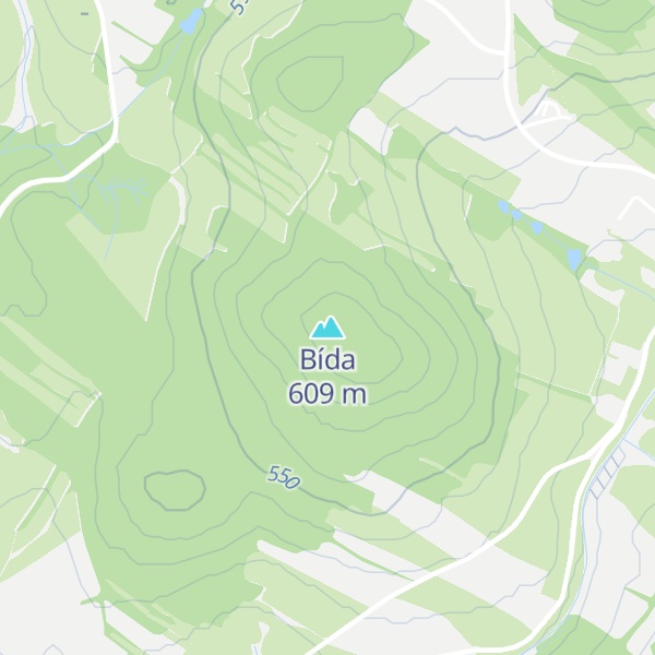 Map of Bída